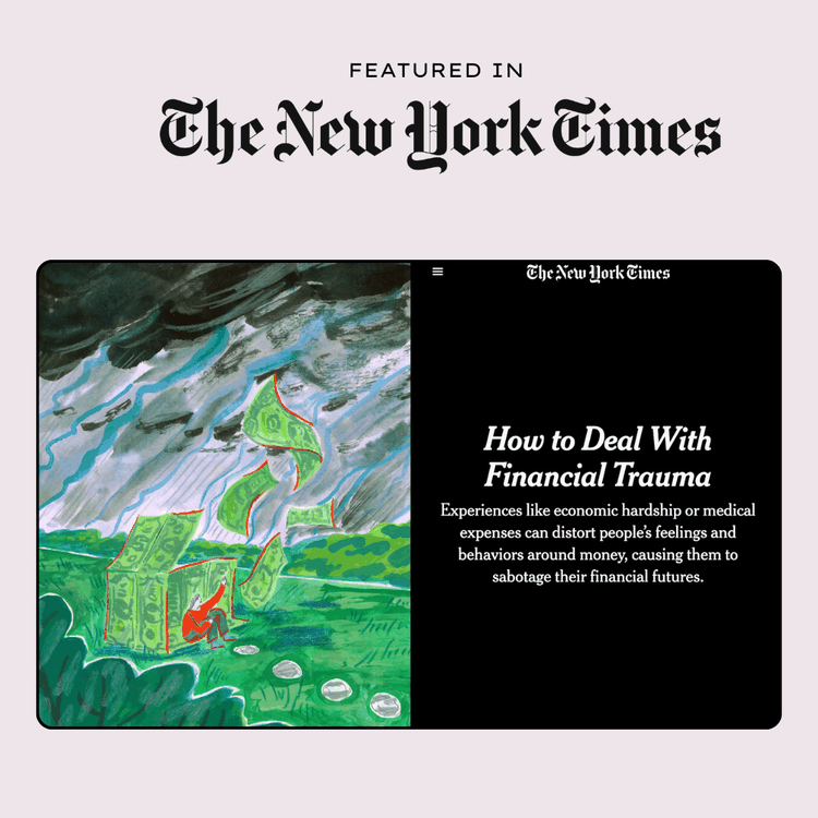 The New York Times — How to Deal With Financial Trauma